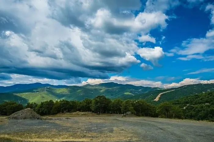 Framed Print : Greece mountains summer landscape in the daytime Framed Print : Greece mountains summer landscape in the daytime
