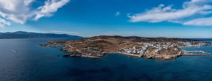 Framed Print : Greece, Pano Koufonisi island aerial drone panoramic view Framed Print : Greece, Pano Koufonisi island aerial drone panoramic view