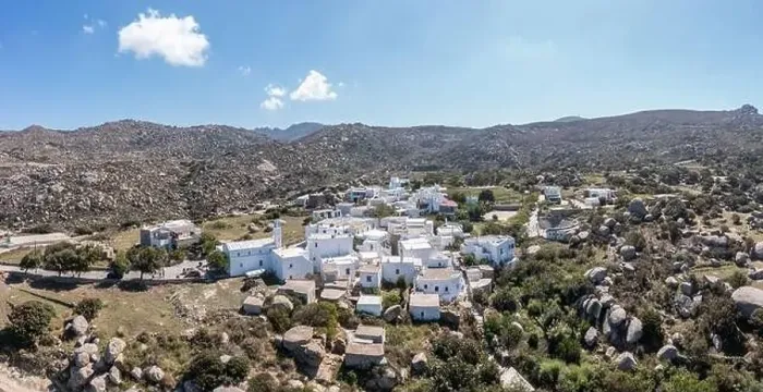 Framed Print : Greece. Tinos island Cyclades. Panoramic view of house at Volax village, granite stone background Framed Print : Greece. Tinos island Cyclades. Panoramic view of house at Volax village, granite stone background