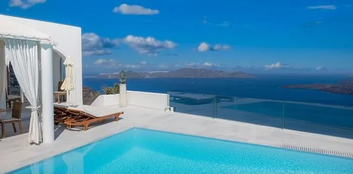 Framed Print : Greek island of Santorini. Amazing travel panorama, white houses, stairs and flowers on the streets. Idyllic summer vacation, urban landscape, tourism Framed Print : Greek island of Santorini. Amazing travel panorama, white houses, stairs and flowers on the streets. Idyllic summer vacation, urban landscape, tourism