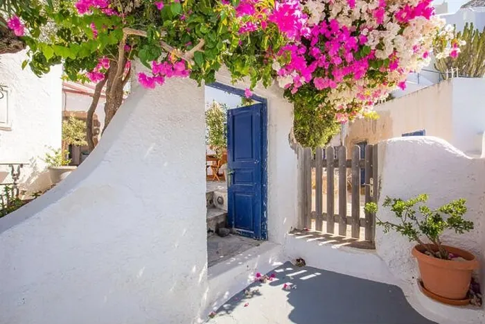 Framed Print : Greek island of Santorini. Amazing travel panorama, white houses, stairs and flowers on the streets. Idyllic summer vacation, urban landscape, tourism Framed Print : Greek island of Santorini. Amazing travel panorama, white houses, stairs and flowers on the streets. Idyllic summer vacation, urban landscape, tourism
