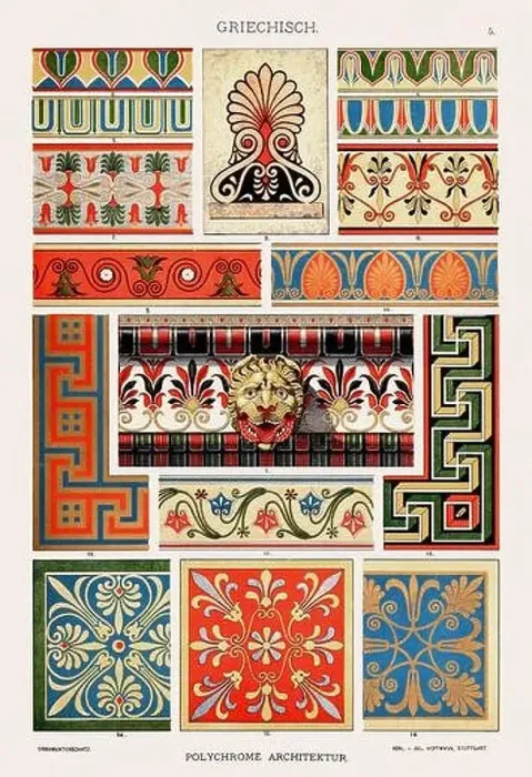 Framed Print : Greek Ornamentation from Antiquity Framed Print : Greek Ornamentation from Antiquity