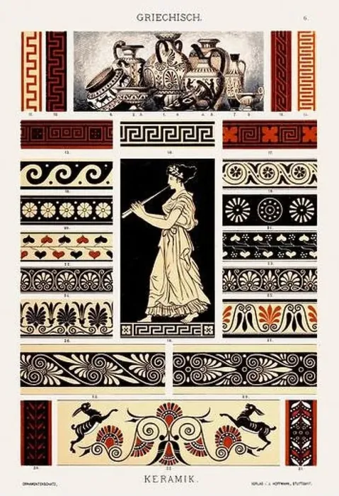 Framed Print : Greek Ornamentation from Antiquity Framed Print : Greek Ornamentation from Antiquity