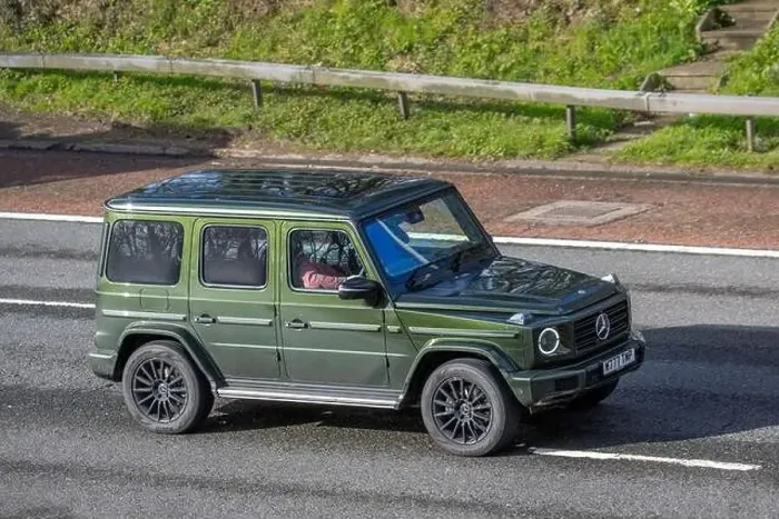 Framed Print : Green Magna Steyr Mercedes Benz G-Class (461 / 463); UK vehicular traffic Framed Print : Green Magna Steyr Mercedes Benz G-Class (461 / 463); UK vehicular traffic