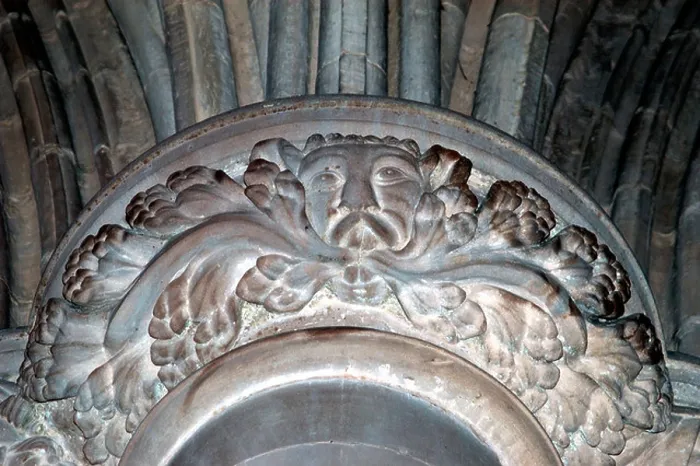 Framed Print : green man capital carlisle cathedral cumbria england Framed Print : green man capital carlisle cathedral cumbria england