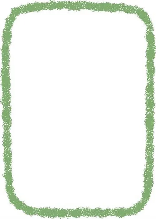 Framed Print : Green Organic Chalk Outline Rectangle Frame Framed Print : Green Organic Chalk Outline Rectangle Frame