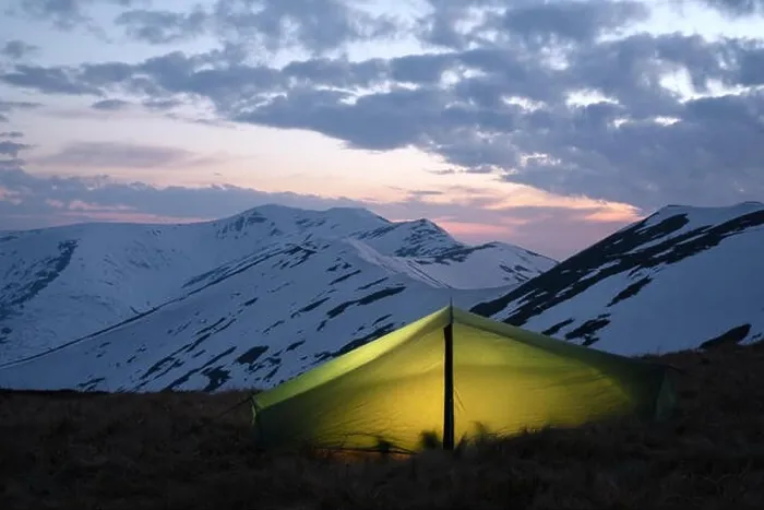 Framed Print : Green tent on amazing sunset mountains background. Landscape photography, travel concept Framed Print : Green tent on amazing sunset mountains background. Landscape photography, travel concept