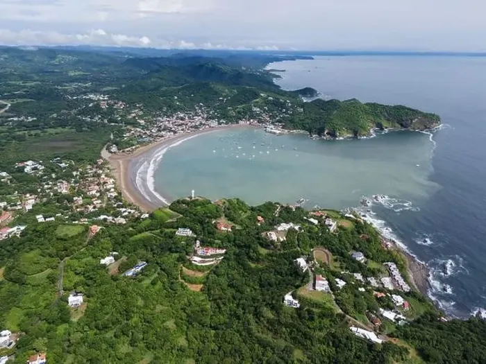Framed Print : Green tropical landscape in Nicaragua San Juan del Sur aerial drone view Framed Print : Green tropical landscape in Nicaragua San Juan del Sur aerial drone view