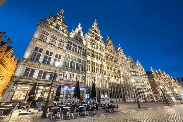Framed Print : Grote Markt of Antwerp, Belgium at twilight Framed Print : Grote Markt of Antwerp, Belgium at twilight