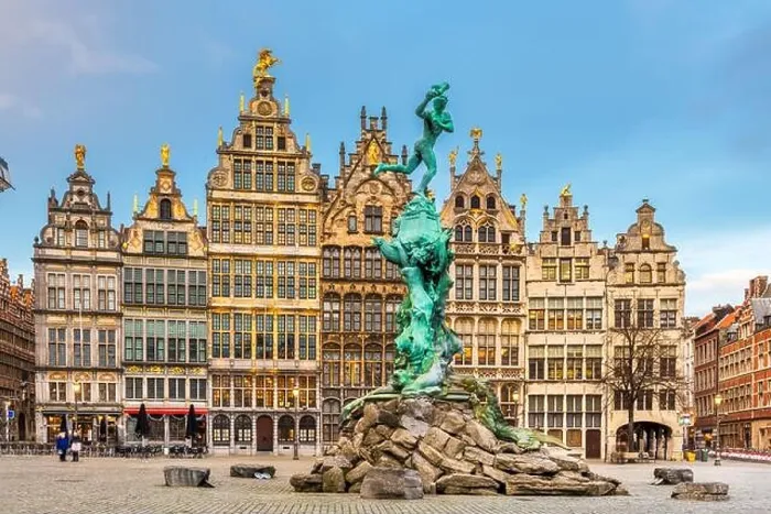 Framed Print : Grote Markt of Antwerp, Belgium at twilight Framed Print : Grote Markt of Antwerp, Belgium at twilight