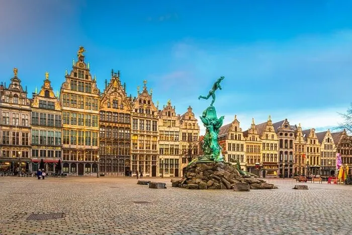 Framed Print : Grote Markt of Antwerp, Belgium at twilight Framed Print : Grote Markt of Antwerp, Belgium at twilight