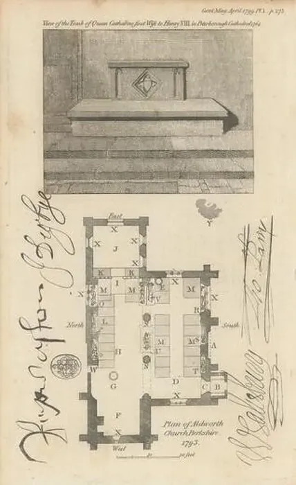 Framed Print : Ground plan of St Mary's Church, Aldworth, Berkshire 1799 old antique print Framed Print : Ground plan of St Mary's Church, Aldworth, Berkshire 1799 old antique print