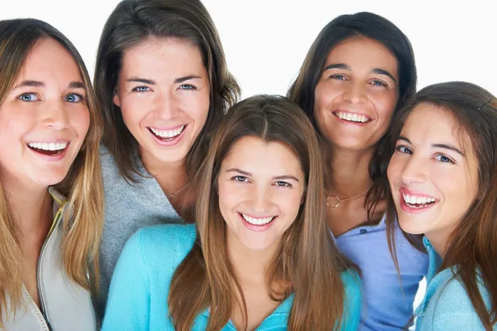 Framed Print : Group of women smiling together Framed Print : Group of women smiling together