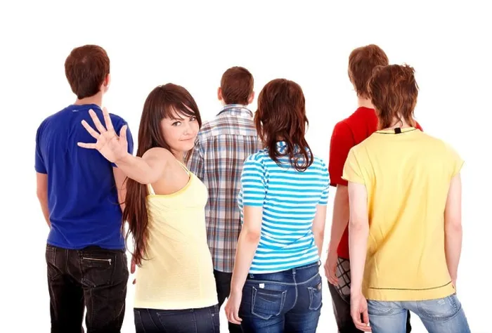 Framed Print : Group of young people go away Framed Print : Group of young people go away