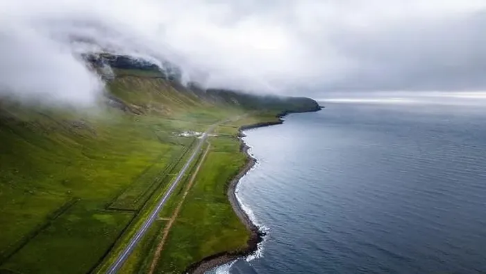 Framed Print : Grundarfjordur, Iceland, Drone Footage