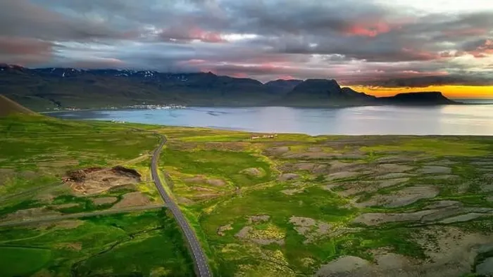 Framed Print : Grundarfjordur, Iceland, Drone Footage