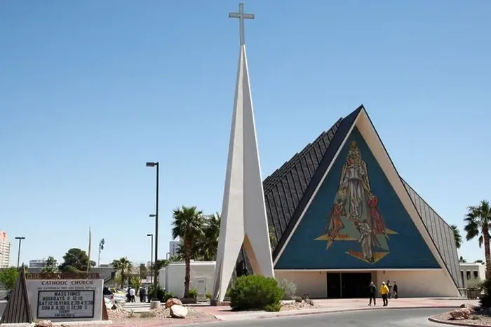 Framed Print : guardian angel cathedral catholic church guardian way las vegas nevada usa Framed Print : guardian angel cathedral catholic church guardian way las vegas nevada usa