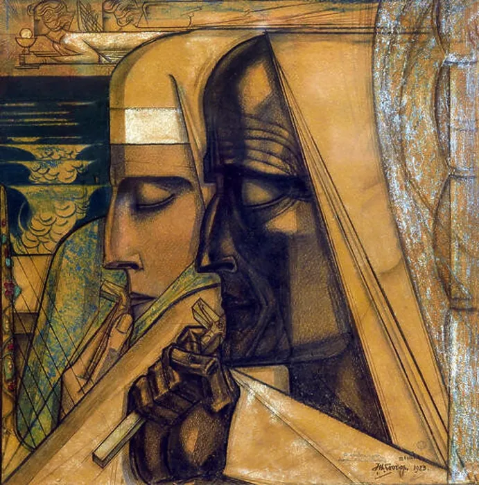 Framed Print : The Guardian Angels carry the Holy Eucharist 1923 Jan Toorop ( Johannes Theodorus Toorop) Framed Print : The Guardian Angels carry the Holy Eucharist 1923 Jan Toorop ( Johannes Theodorus Toorop)