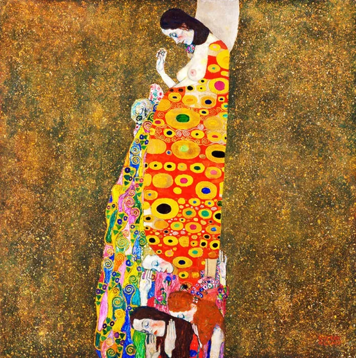 Framed Print : Gustav Klimt, Hope, II 1907 – 1908 Oil on canvas. The Museum of Modern Art, New York City Framed Print : Gustav Klimt, Hope, II 1907 – 1908 Oil on canvas. The Museum of Modern Art, New York City