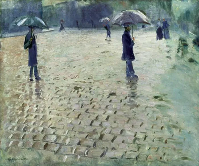 Framed Print : Gustave Caillebotte, 1877 - Rue de Paris, jour de pluie (étude) Framed Print : Gustave Caillebotte, 1877 - Rue de Paris, jour de pluie (étude)