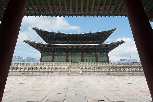 Gyeongbokgung palace in Seoul city, South korea