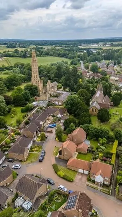 Framed Print : Hadlow Village and Hadlow Castle (Drone) Framed Print : Hadlow Village and Hadlow Castle (Drone)