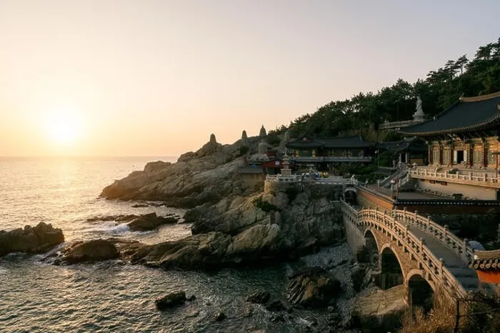 Framed Print : Haedong Yonggungsa Temple in morning in Busan, South Korea Framed Print : Haedong Yonggungsa Temple in morning in Busan, South Korea