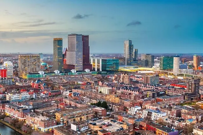 Framed Print : The Hague, Netherlands city centre skyline at twilight Framed Print : The Hague, Netherlands city centre skyline at twilight
