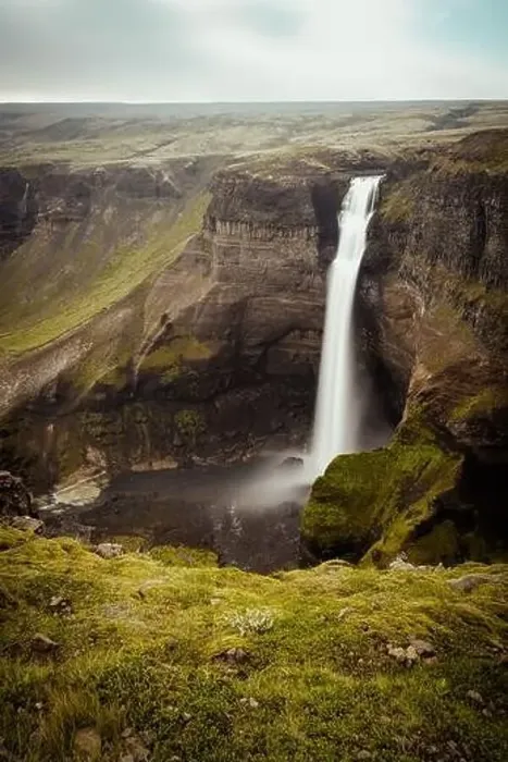 Framed Print : Haifoss waterfall in Iceland
