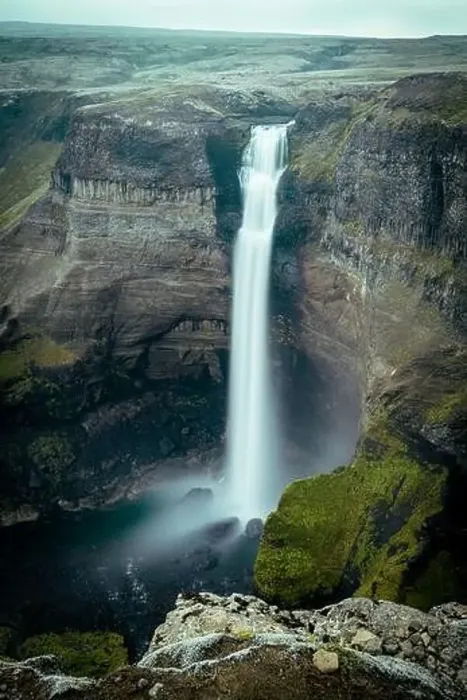 Framed Print : Haifoss waterfall in Iceland Framed Print : Haifoss waterfall in Iceland