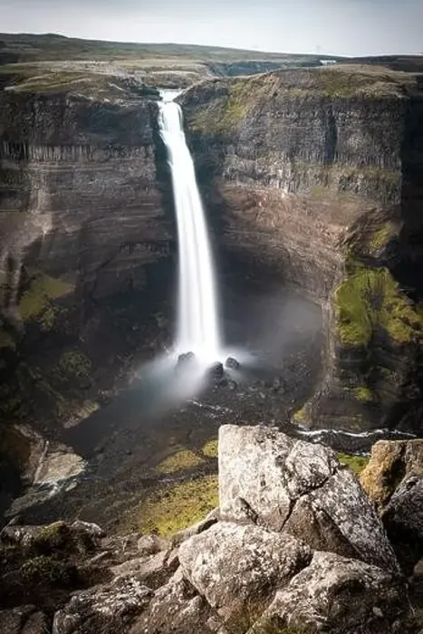 Framed Print : Haifoss waterfall in Iceland Framed Print : Haifoss waterfall in Iceland