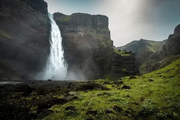 Framed Print : Haifoss waterfall in Iceland Framed Print : Haifoss waterfall in Iceland