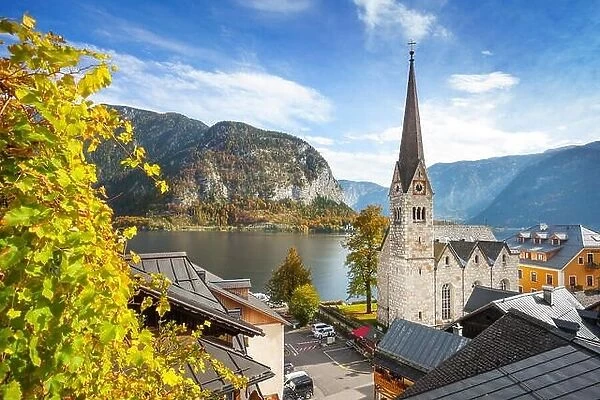 Hallstatt mountain village, Salzkammergut, Austrian Alps, Austria, UNESCO