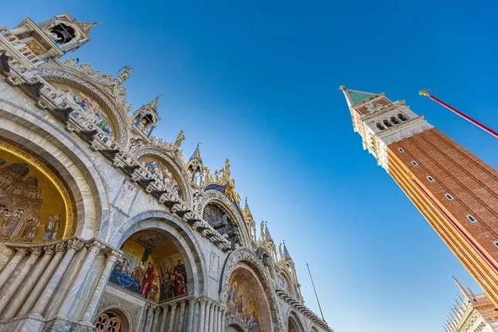 Framed Print : Hallway sunny panorama view at Piazza San Marco in Venice, Italy. Amazing artistic travel landscape, Historical architecture of Venice Framed Print : Hallway sunny panorama view at Piazza San Marco in Venice, Italy. Amazing artistic travel landscape, Historical architecture of Venice