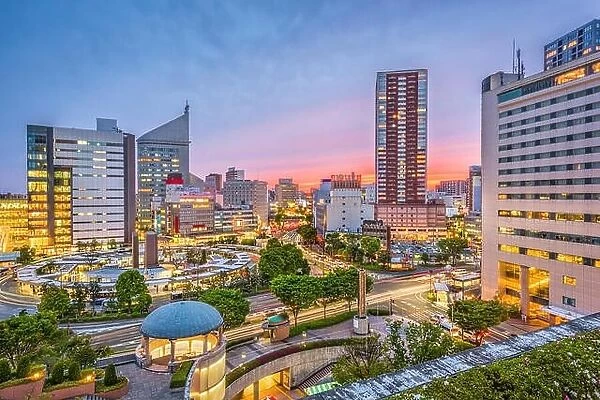Hamamatsu City, Japan downtown cityscape