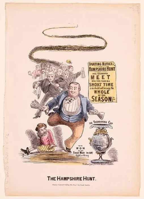 Framed Print : The Hampshire Hunt - a cartoon about the Tichborne case. Published by Duncan Campbell Dallas, 1871 Framed Print : The Hampshire Hunt - a cartoon about the Tichborne case. Published by Duncan Campbell Dallas, 1871
