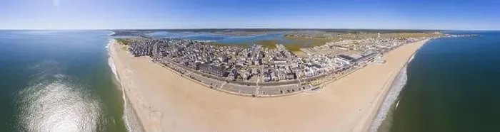 Framed Print : Hampton Beach panorama aerial view including historic waterfront buildings on Ocean Boulevard Framed Print : Hampton Beach panorama aerial view including historic waterfront buildings on Ocean Boulevard