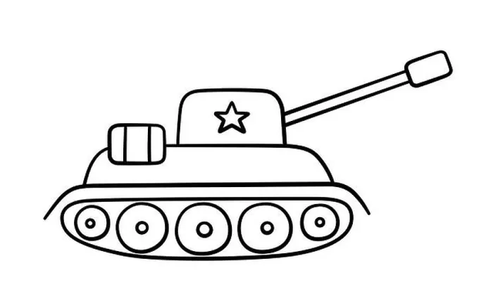 Framed Print : Hand drawn military tank with star. Children drawing of a war tank. Vector illustration isolated on white background Framed Print : Hand drawn military tank with star. Children drawing of a war tank. Vector illustration isolated on white background