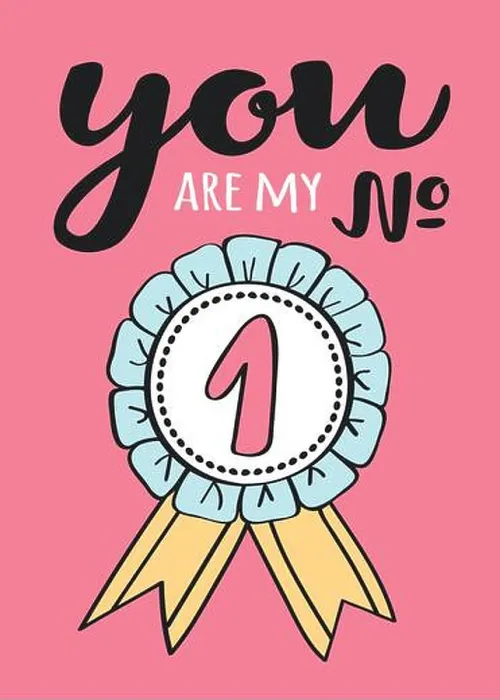 Framed Print : Hand written lettering You are my number one - for Valentines day card Framed Print : Hand written lettering You are my number one - for Valentines day card