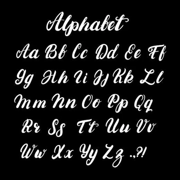 Framed Print : Hand written lowercase and uppercase calligraphy alphabet Framed Print : Hand written lowercase and uppercase calligraphy alphabet