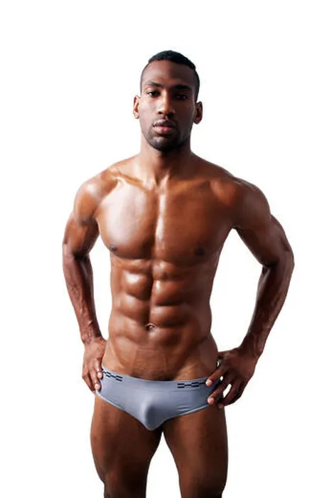 Framed Print : Handsome Muscular Black Man (11) Framed Print : Handsome Muscular Black Man (11)
