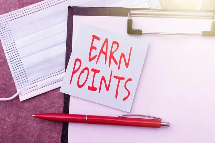 Framed Print : Handwriting text Earn Points Framed Print : Handwriting text Earn Points