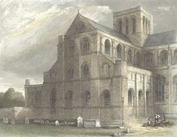 Framed Print : HANTS: Winchester Cathedral North Transept, antique print 1836 Framed Print : HANTS: Winchester Cathedral North Transept, antique print 1836