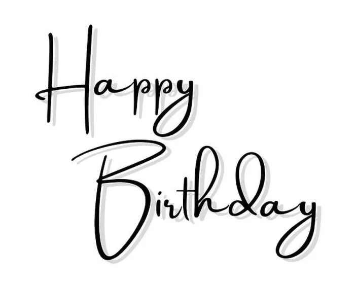Framed Print : Happy birthday text art Framed Print : Happy birthday text art