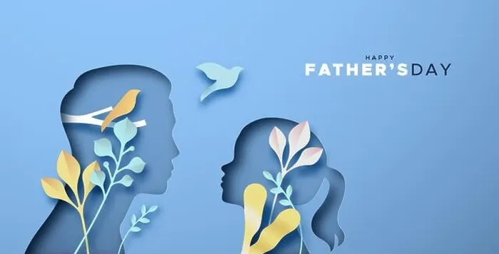 Framed Print : Happy Father's Day papercut greeting card illustration of father, girl daughter. Dad and kid cutout in realistic 3D style with nature leaf paper craft Framed Print : Happy Father's Day papercut greeting card illustration of father, girl daughter. Dad and kid cutout in realistic 3D style with nature leaf paper craft