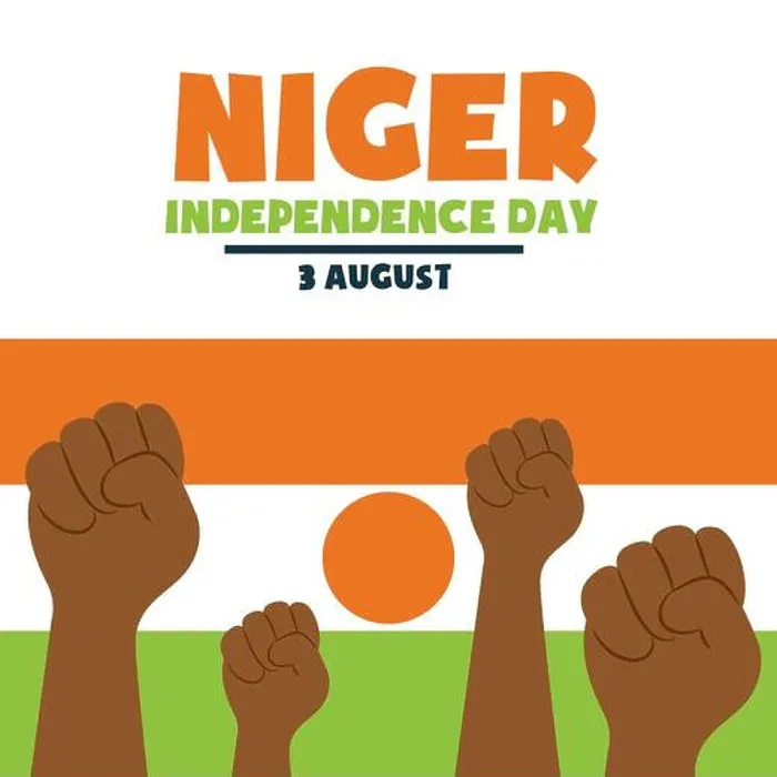 Framed Print : Happy Independence day Niger, 3 August, Flag and people hands poster, flat illustration, vector Framed Print : Happy Independence day Niger, 3 August, Flag and people hands poster, flat illustration, vector