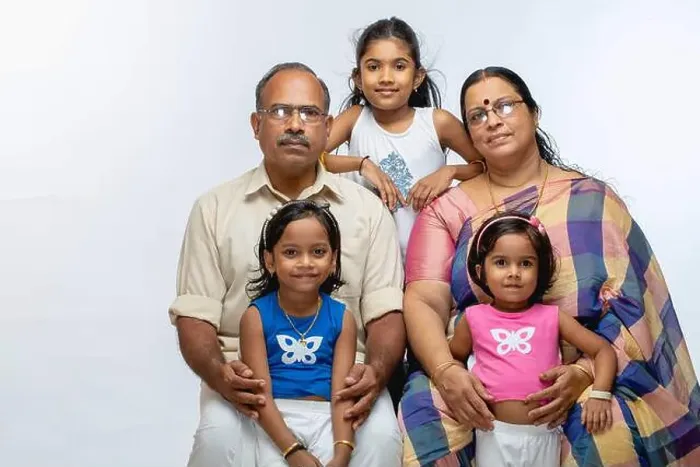Framed Print : Happy Indian Family, grand parents and children, isolated on white background Framed Print : Happy Indian Family, grand parents and children, isolated on white background