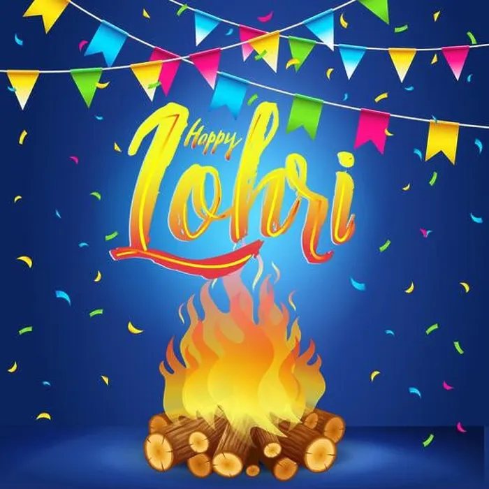 Framed Print : Happy Lohri Banner, Greeting Card, Punjabi Festival Celebration Framed Print : Happy Lohri Banner, Greeting Card, Punjabi Festival Celebration