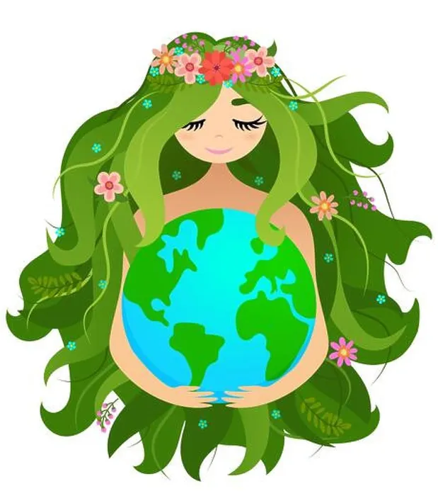 Framed Print : Happy Mother Earth Day - vector Planet Earth and beautiful Mother drawing with flower wreath Framed Print : Happy Mother Earth Day - vector Planet Earth and beautiful Mother drawing with flower wreath