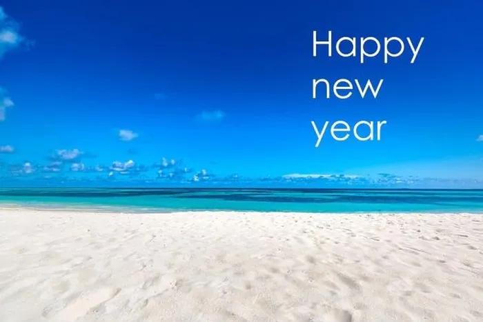 Framed Print : Happy new year written in the sky. Artistic summer beach holiday with new years eve concept Framed Print : Happy new year written in the sky. Artistic summer beach holiday with new years eve concept